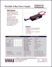 Click here to download XRS040N200 Datasheet