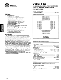 Click here to download VM31216QFJ Datasheet