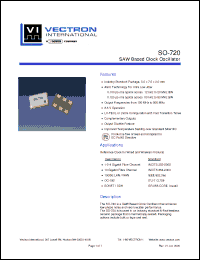 Click here to download SO-720-LFF-HDN Datasheet