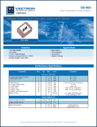 Click here to download OX-0600-BED-509 Datasheet