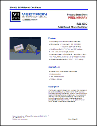 Click here to download SO-502-CKD-TNN1350 Datasheet