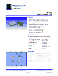 Click here to download VS-505-LGF-HAAN Datasheet