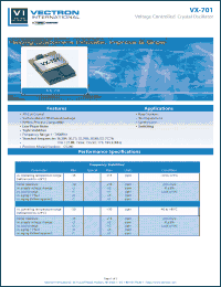 Click here to download VX-7010-DCE-305 Datasheet