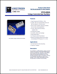 Click here to download VCO600A155.52MHZ Datasheet