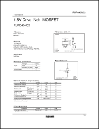 Click here to download RUR040N02 Datasheet