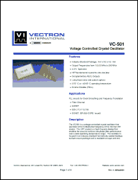 Click here to download VC-501 Datasheet