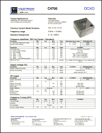 Click here to download C4700 Datasheet