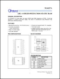 Click here to download W24257AS-12 Datasheet