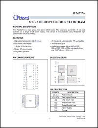 Click here to download W24257AQ-35 Datasheet