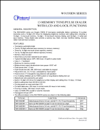 Click here to download W91550DNH Datasheet