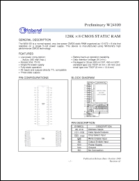 Click here to download W24100-70L Datasheet