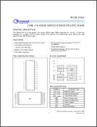 Click here to download W24L010AJ-15 Datasheet