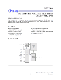 Click here to download W25P240AF-6 Datasheet