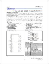 Click here to download W26L010AJ-10 Datasheet