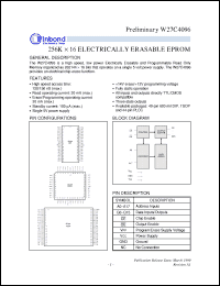 Click here to download W27C4096P-15 Datasheet