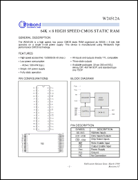 Click here to download W24512AJ-20 Datasheet