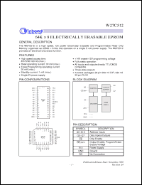 Click here to download W27C512P-70 Datasheet
