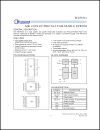 Click here to download W27E512Q-15 Datasheet