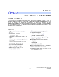 Click here to download W29C020CP70B Datasheet