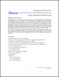 Click here to download W78LE516F-24 Datasheet