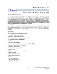 Click here to download W78LE52-24 Datasheet