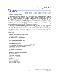 Click here to download W78LE54 Datasheet