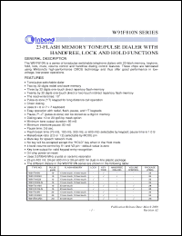 Click here to download W91F810LN Datasheet