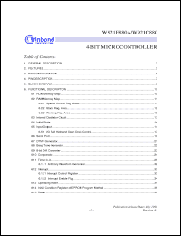 Click here to download W921C880 Datasheet