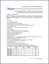 Click here to download W91F820ALN Datasheet