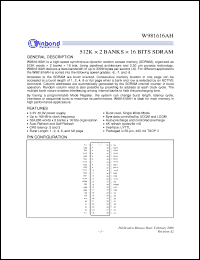 Click here to download W981616AH Datasheet