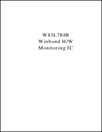 Click here to download W83L784R Datasheet