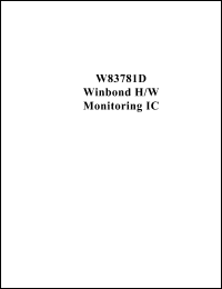 Click here to download W83781D Datasheet