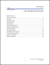 Click here to download W741L250 Datasheet