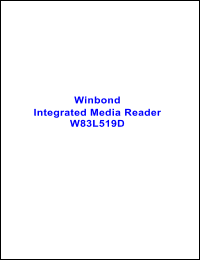 Click here to download W83L519 Datasheet