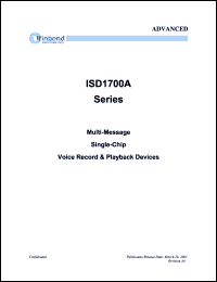 Click here to download ISD1700 Datasheet