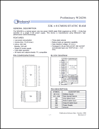 Click here to download W24256-70 Datasheet