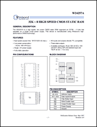 Click here to download W24257AK Datasheet