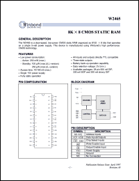 Click here to download W2465K-10L Datasheet