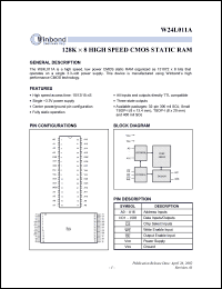 Click here to download W24L011AT-10 Datasheet