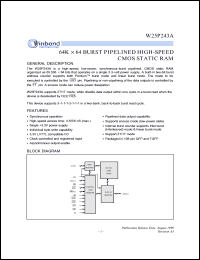 Click here to download W25P243A Datasheet