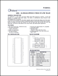 Click here to download W26010AT-15 Datasheet