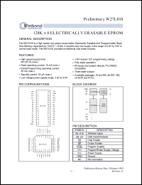 Click here to download W27L010S-90 Datasheet