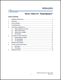 Click here to download W523A080 Datasheet