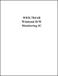 Click here to download W83L784AR Datasheet