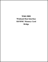 Click here to download W86L388D Datasheet