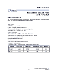 Click here to download W91410 Datasheet