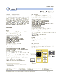 Click here to download W9922 Datasheet