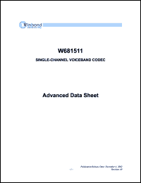 Click here to download w681511 Datasheet