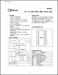 Click here to download W2464K12L Datasheet