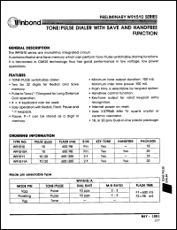 Click here to download W91511 Datasheet